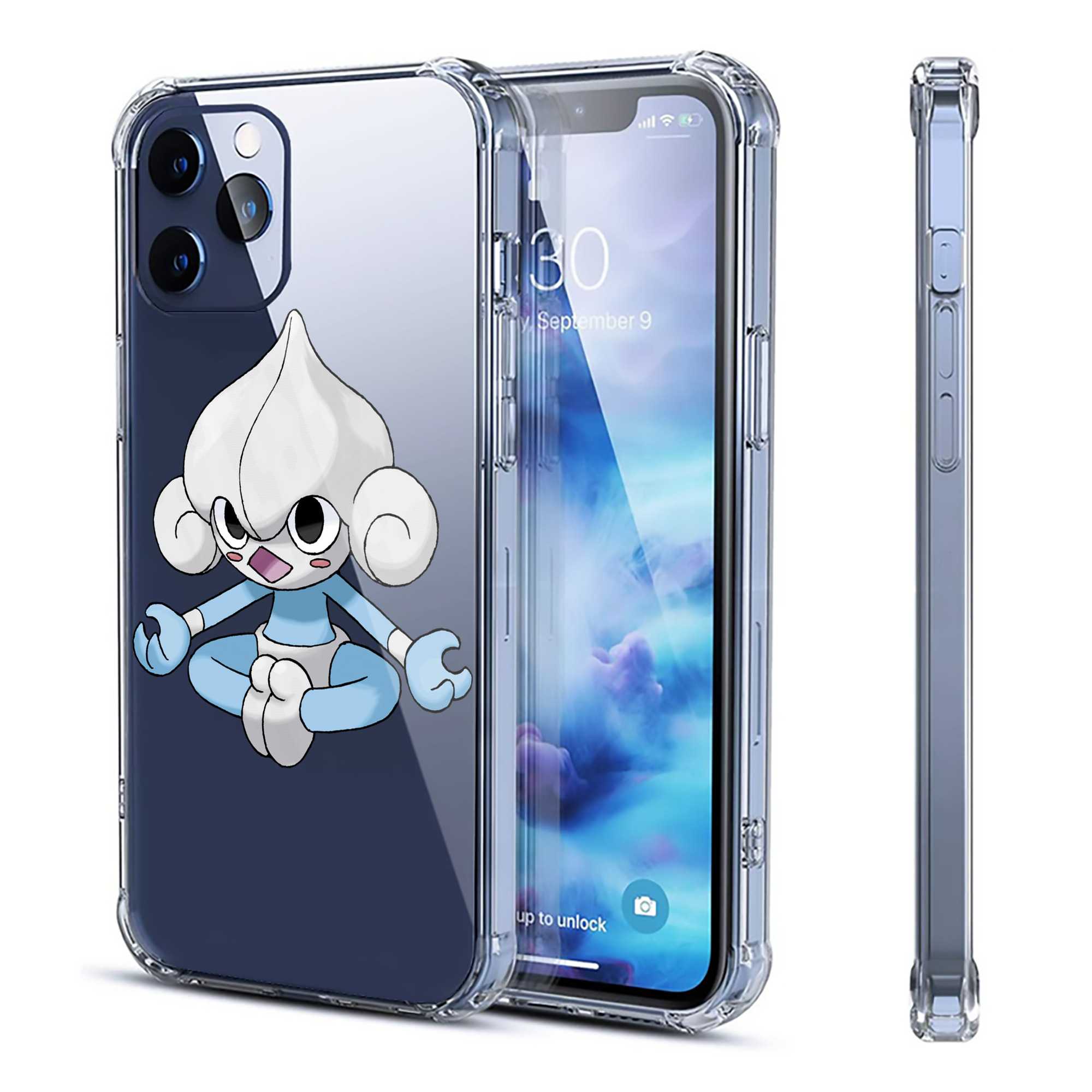 （画像用） ポケットモンスター Pokémon 【iPhone 12シリーズ対応】透明スマホケース（クリアソフトケース）